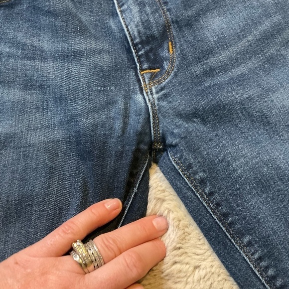 Hudson Krista Super Skinny Ankle Jeans Women size 27 Blue Raw Hem - Picture 5 of 10